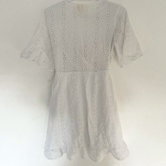 Japna White Cotton Dress - M - Picture 2 of 3